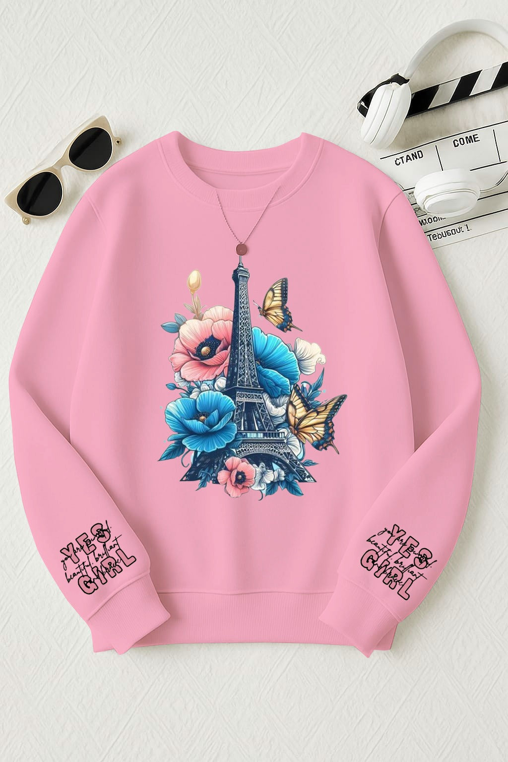 Paris Dreams Magical Girl Printed Sweatshirt