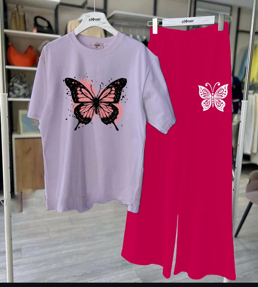 Purple & Pink Butterfly Lounge set