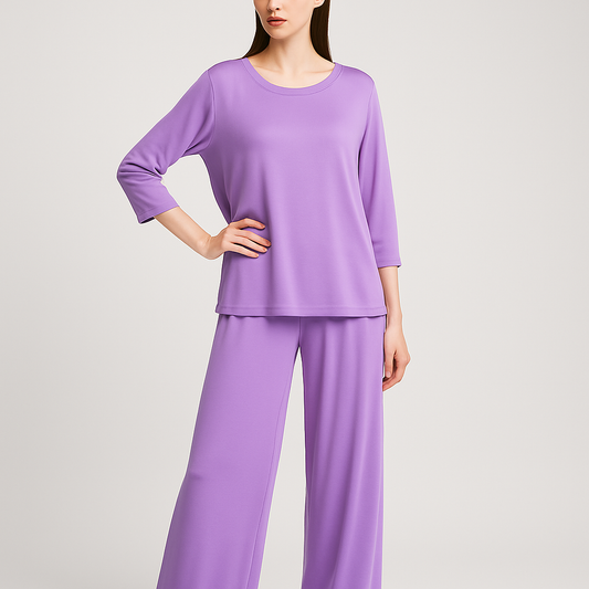 Plain Purple Loungewear Set
