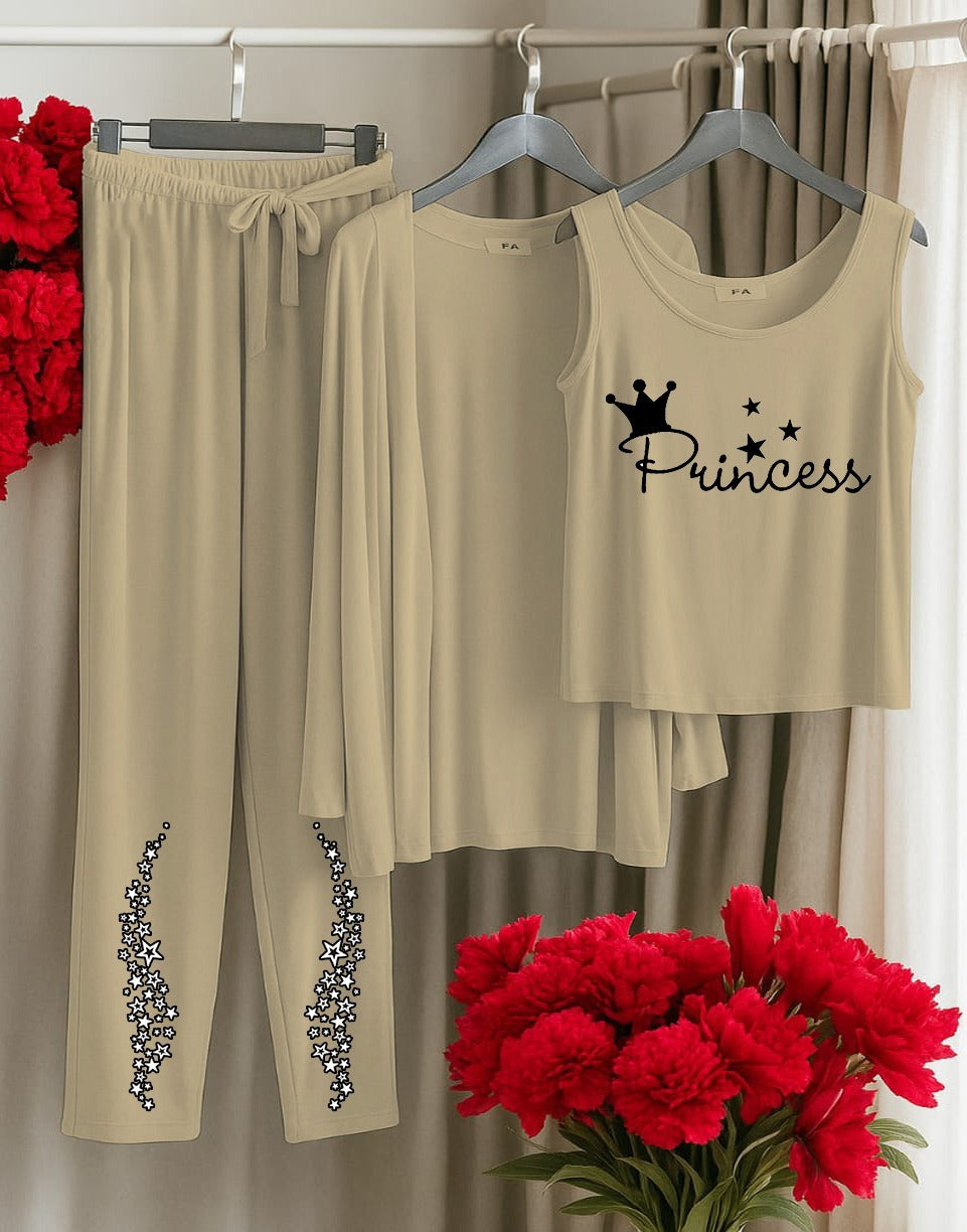Royal Dreams 3-Piece Lounge Set – Princess Crown Edition