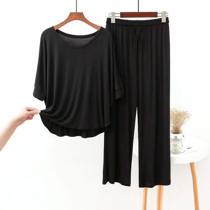 Plain Black Loungewear Set
