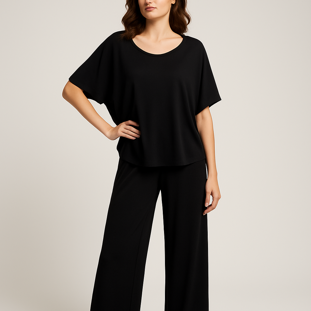Plain Black Loungewear Set
